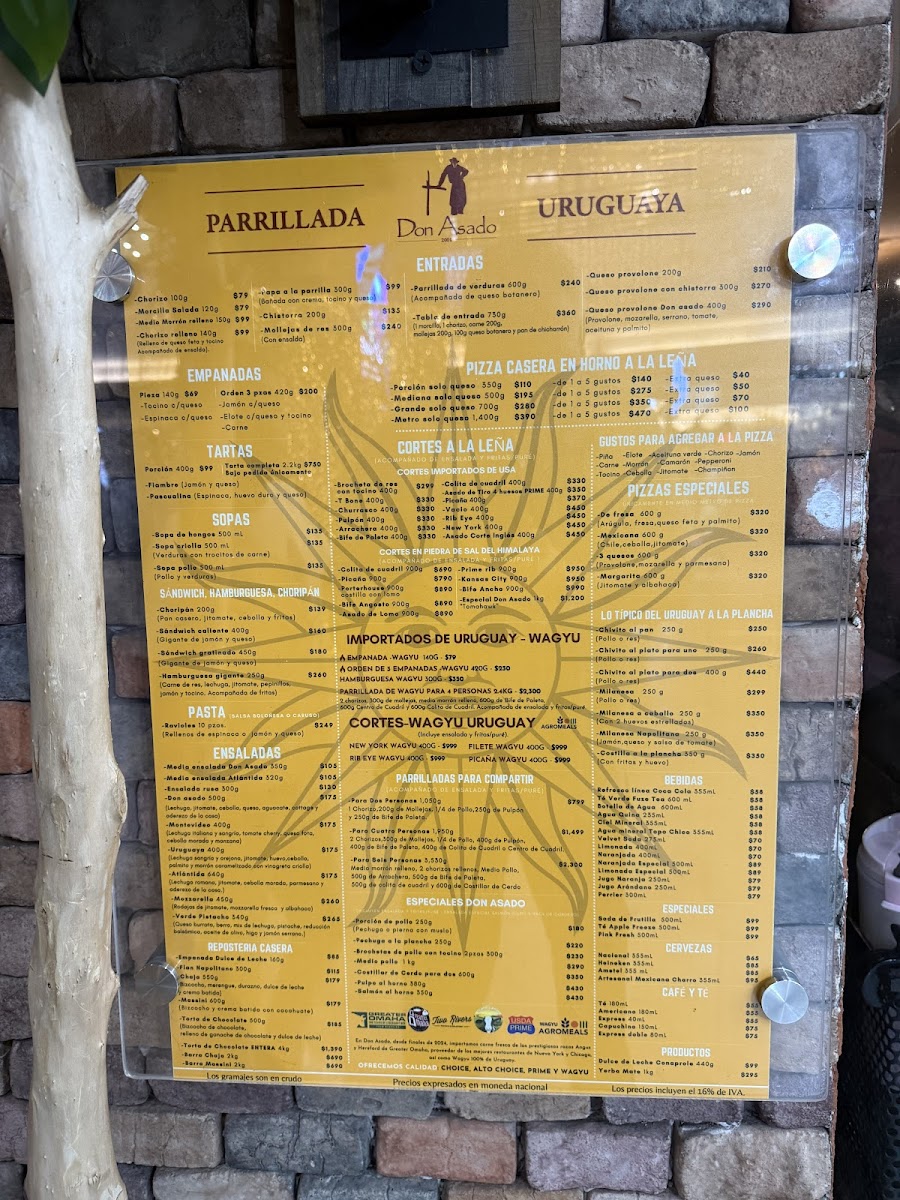 Don Asado Patriotismo Menu - Image 1