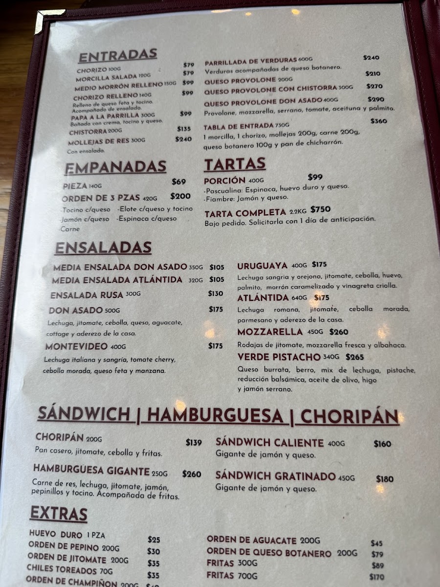 Don Asado Patriotismo Menu - Image 3